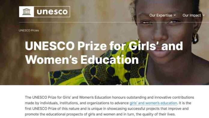 UNESCO Prize for Girls and Women Education