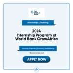 2024 Internship Program at World Bank GrowAfrica
